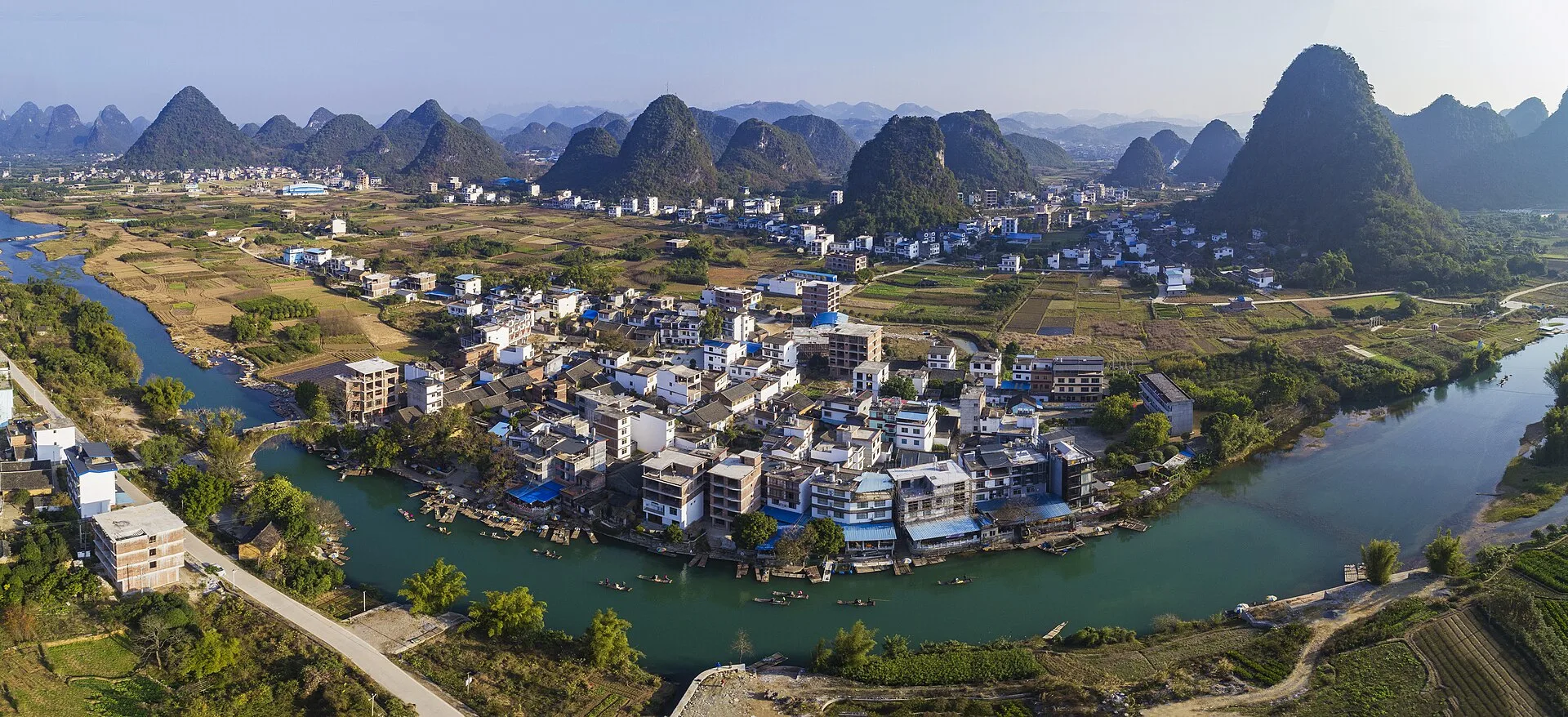 Jour 3 : vélo, rivière Yulong et villages autour de Yangshuo